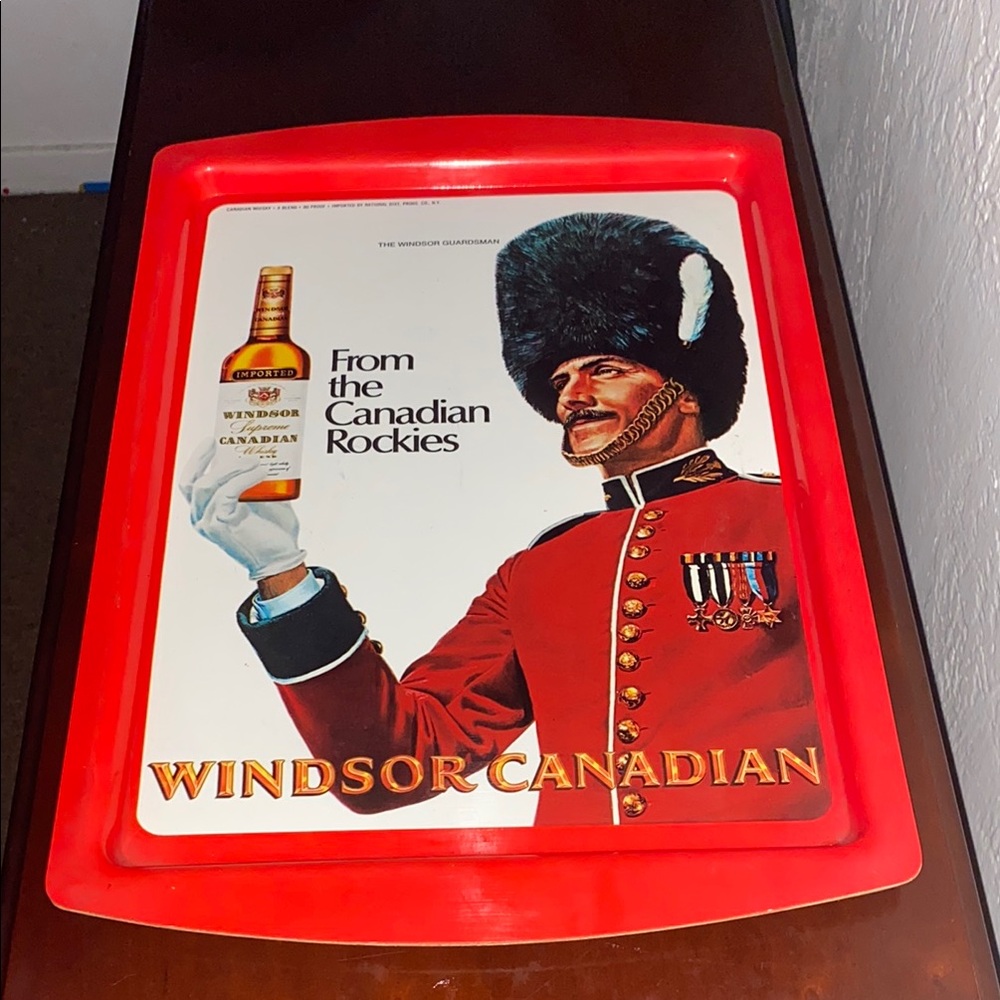 Vintage Windsor Canadian Red Serving Tray